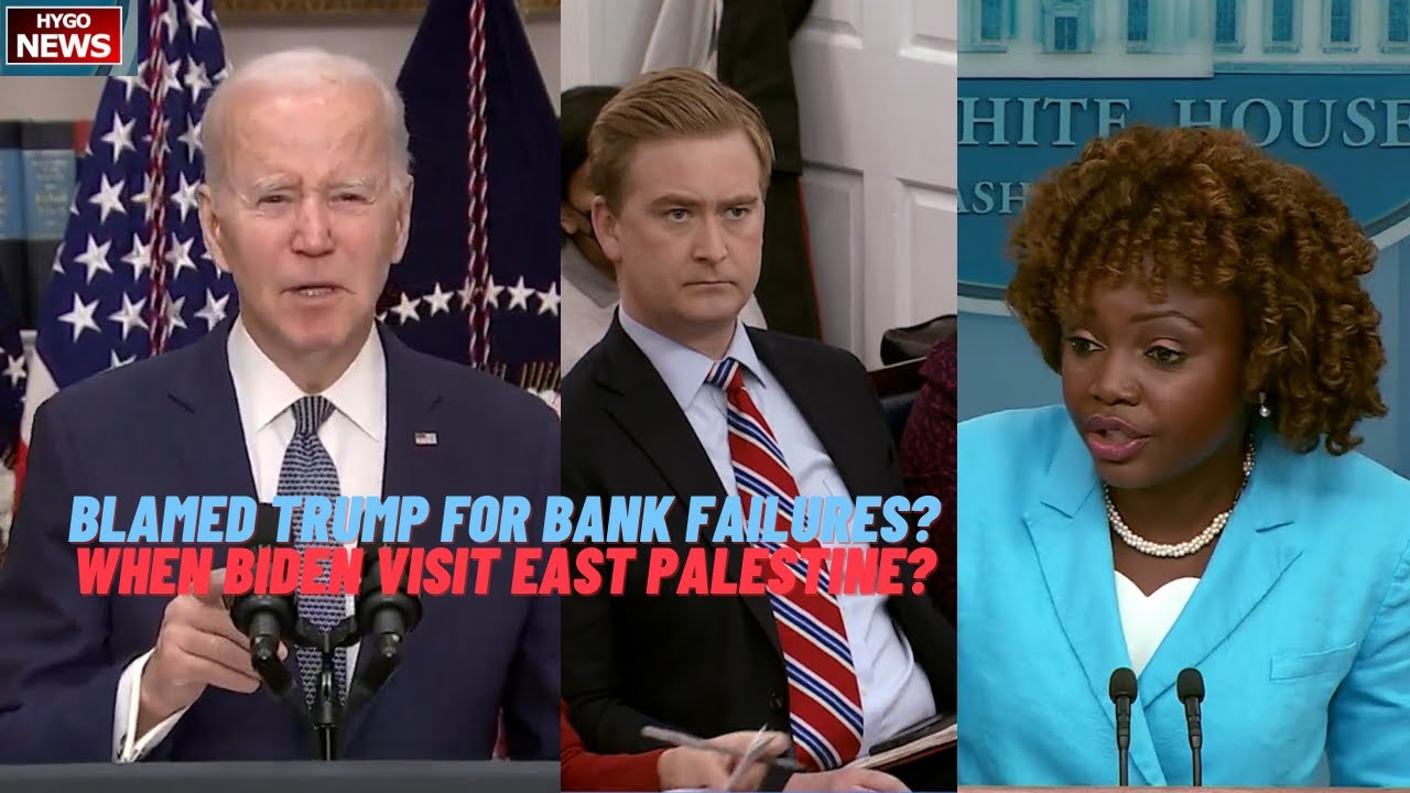 Biden blamed Trump for bank failures. After 35 days, No Word On When Biden Will Visit East Palestine