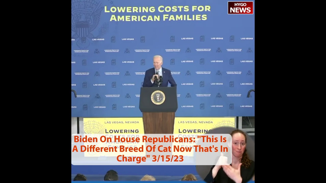 Biden on House Republicans: “This is a different breed of cat now that’s in charge.”