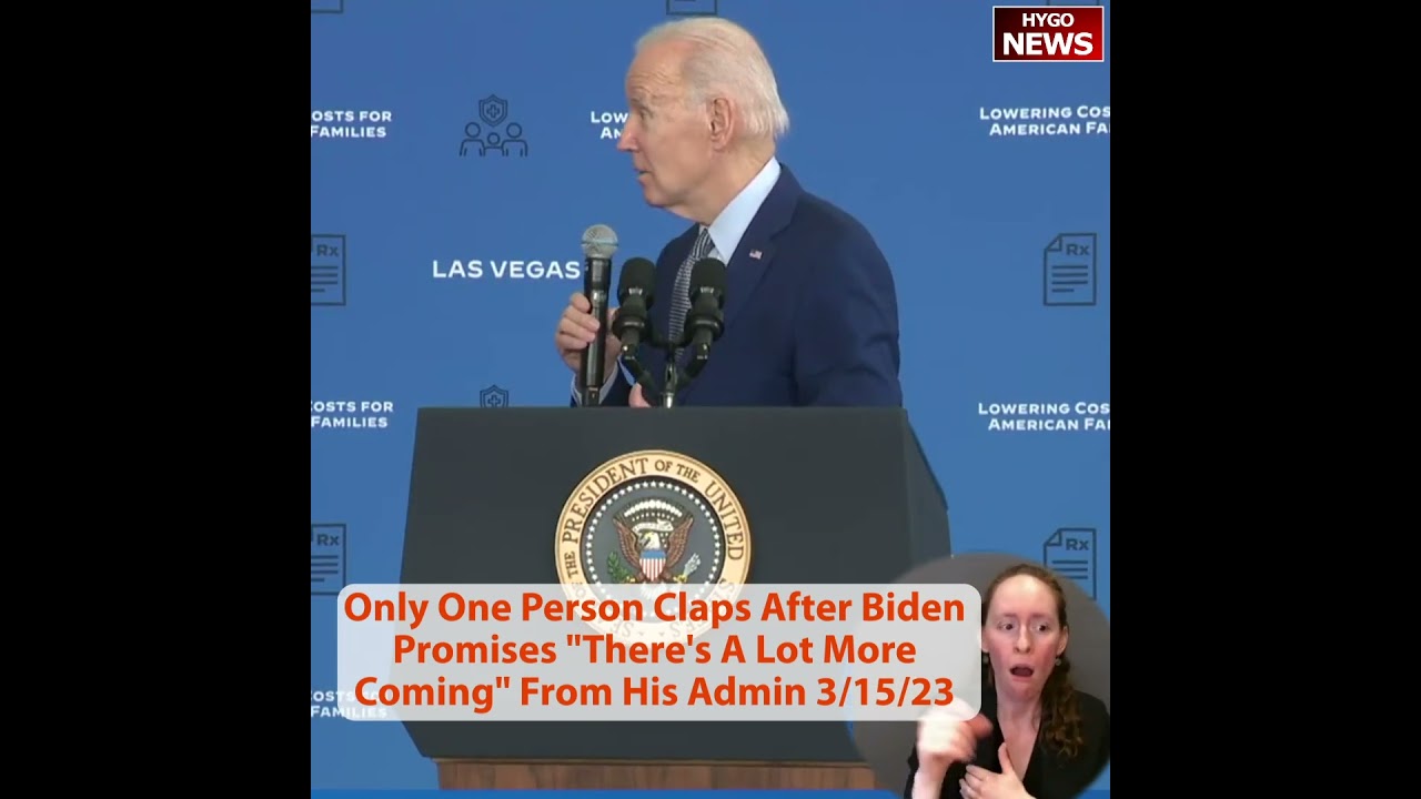 Only one person claps after Biden promises, “There’s a lot more coming” from his administration