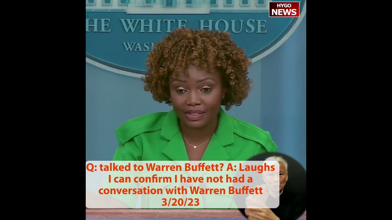 Q: talks with Buffett? A: Laughs, I can confirm I have not had a conversation with Warren Buffett