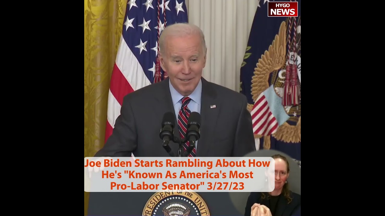 Joe Biden Starts Rambling About How He’s “Known As America’s Most Pro-Labor Senator”