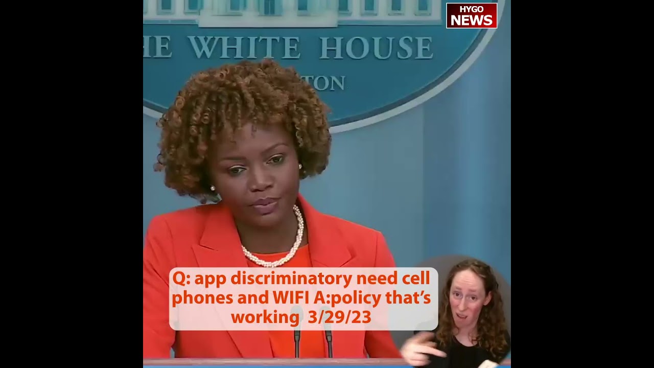 Q: app discriminatory need cell phones and WIFI A:policy that’s working