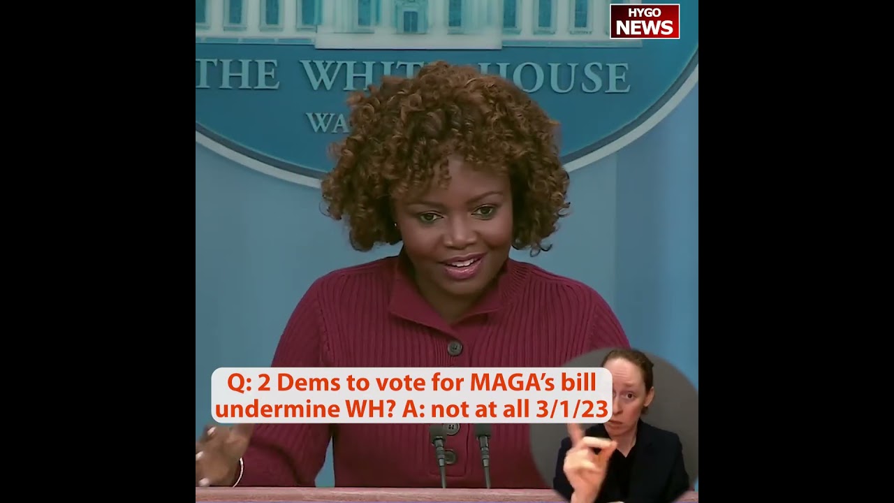 Q: 2 Dems to vote for MAGA’s bill ESG Labor rule, does that undermine WH? A: not at all