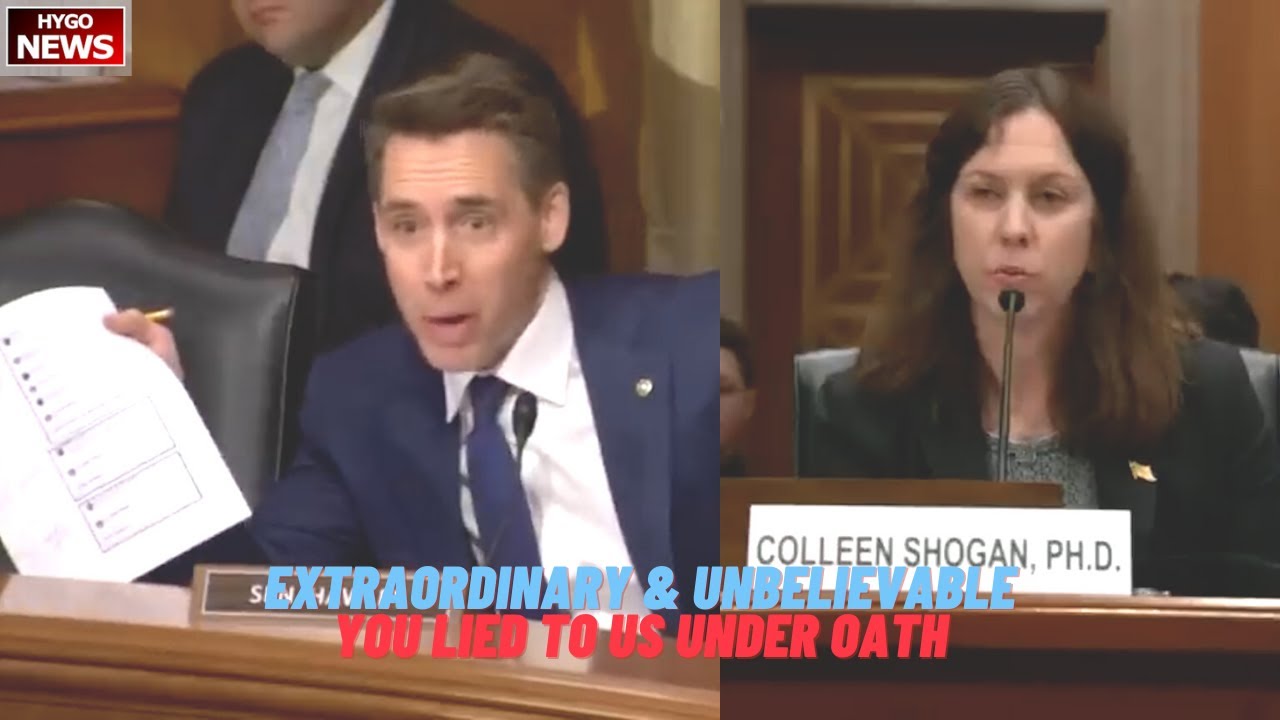 Hawley: never seen witness stonewall like this, extraordinary, unbelievable, lied to us under oath