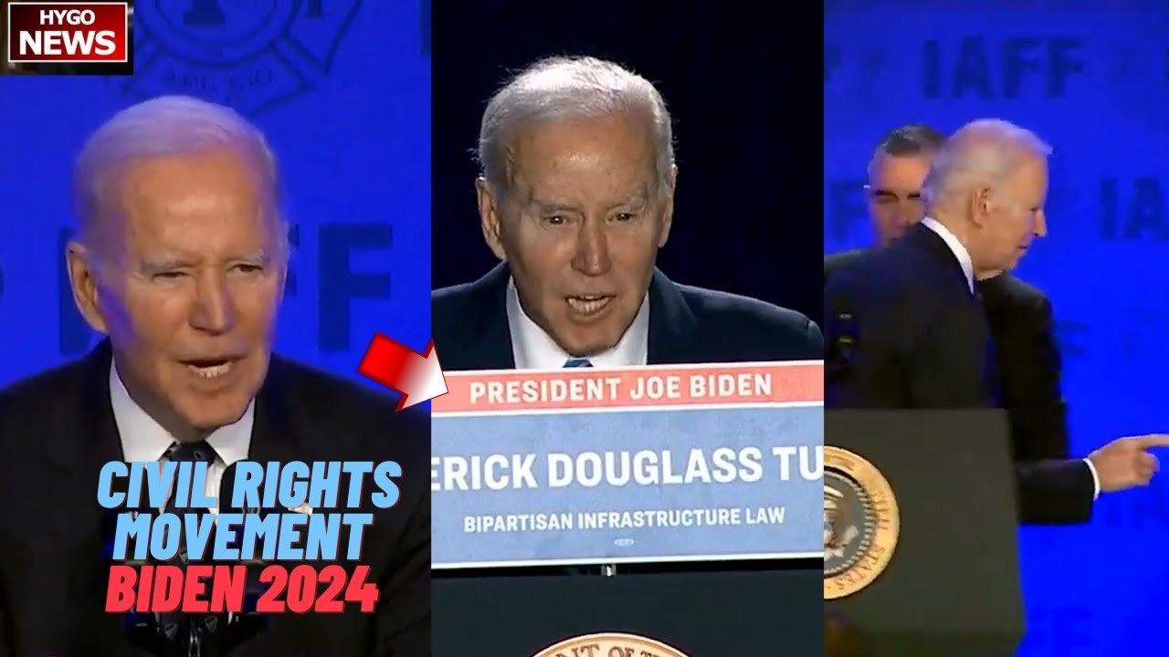 Biden again claimed in Civil Rights Movement, taxpayer-funded sign with his name on it, Biden 2024