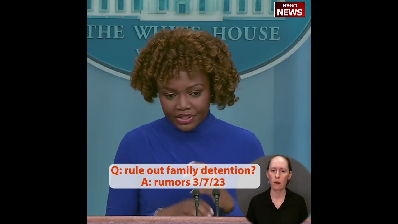 Q: can you rule out family detention? A: rumors