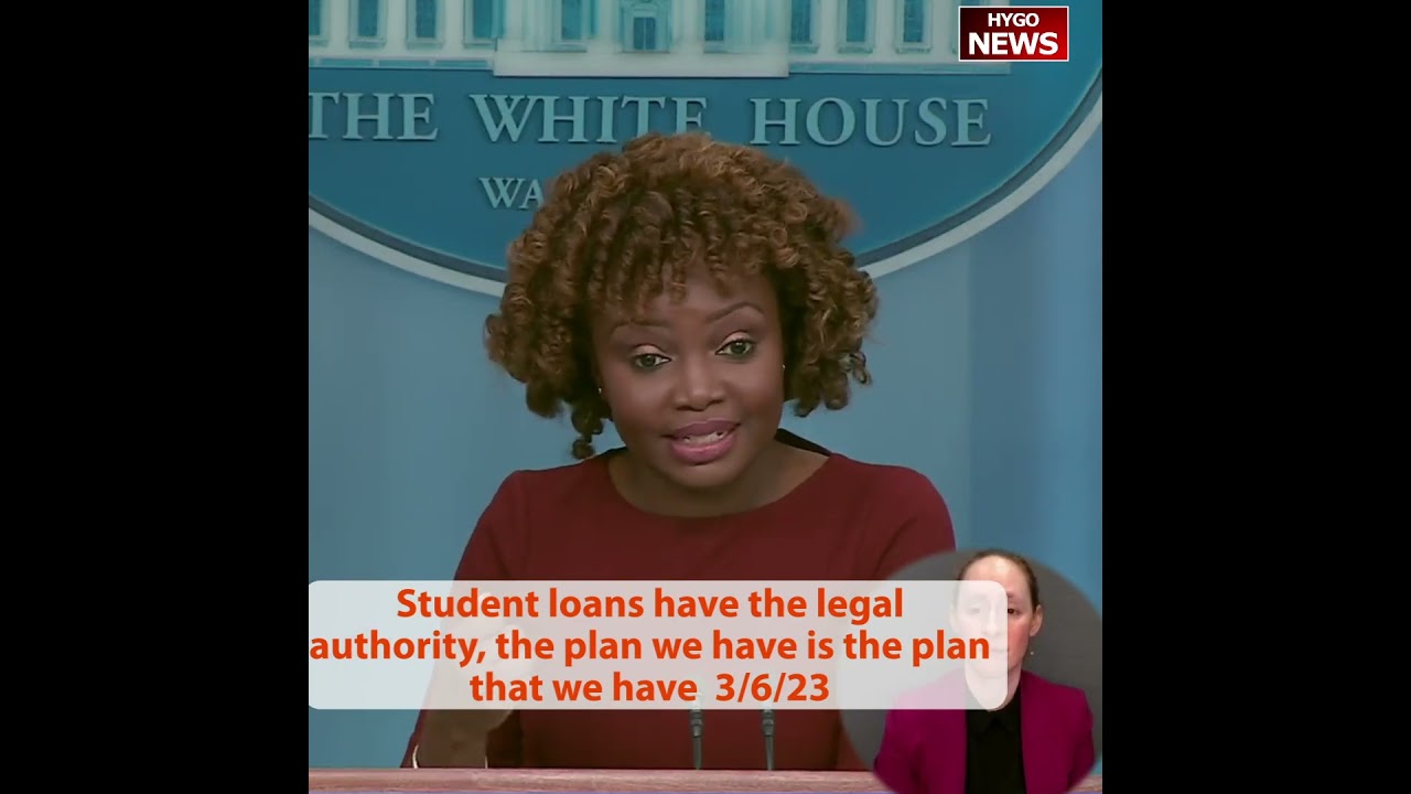 Student loans have the legal authority, the plan we have is the plan that we have