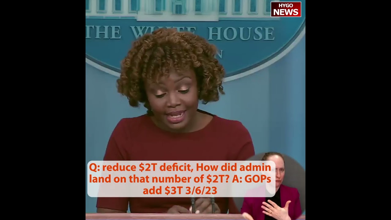 Q: reduce $2T deficit, How did admin land on that number of $2T? A: GOPs add $3T