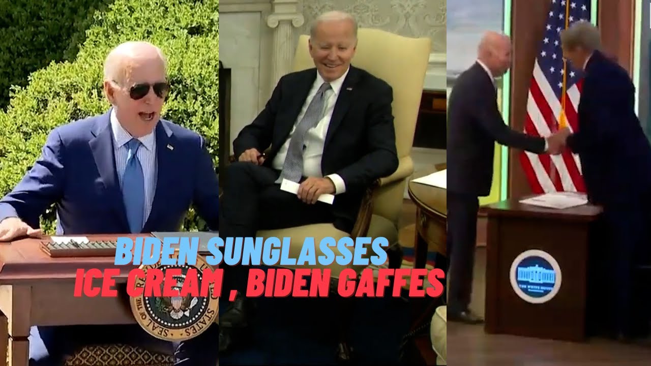 Biden known for Ray Ban sunglasses & chocolate chip ice cream. Biden Gaffes