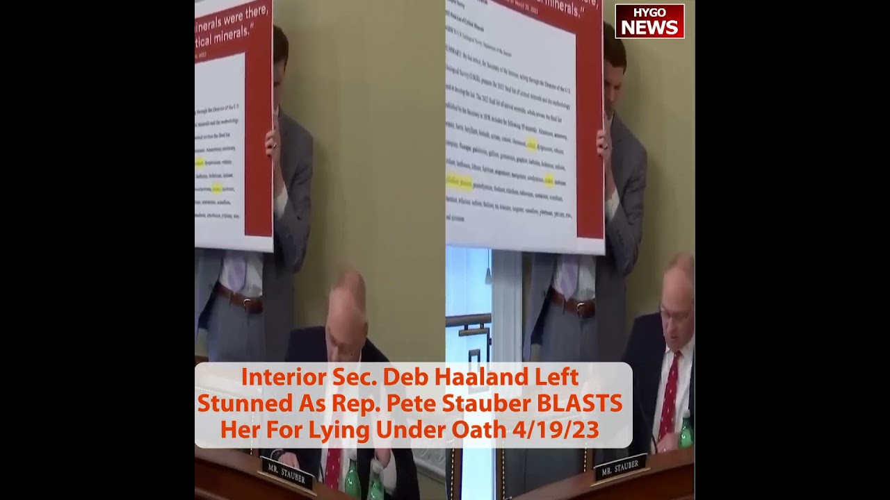 Interior Sec. Deb Haaland Left Stunned As Rep. Pete Stauber BLASTS Her For Lying Under Oath