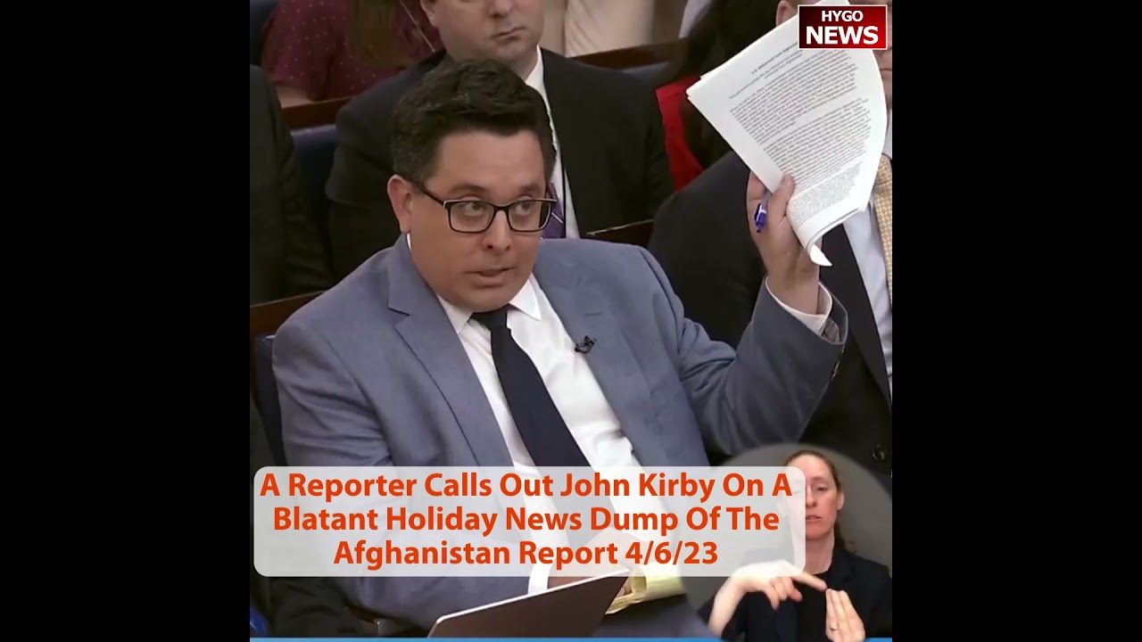 CBS’s Ed O’Keefe Calls Out John Kirby On A Blatant Holiday News Dump Of The Afghanistan Report