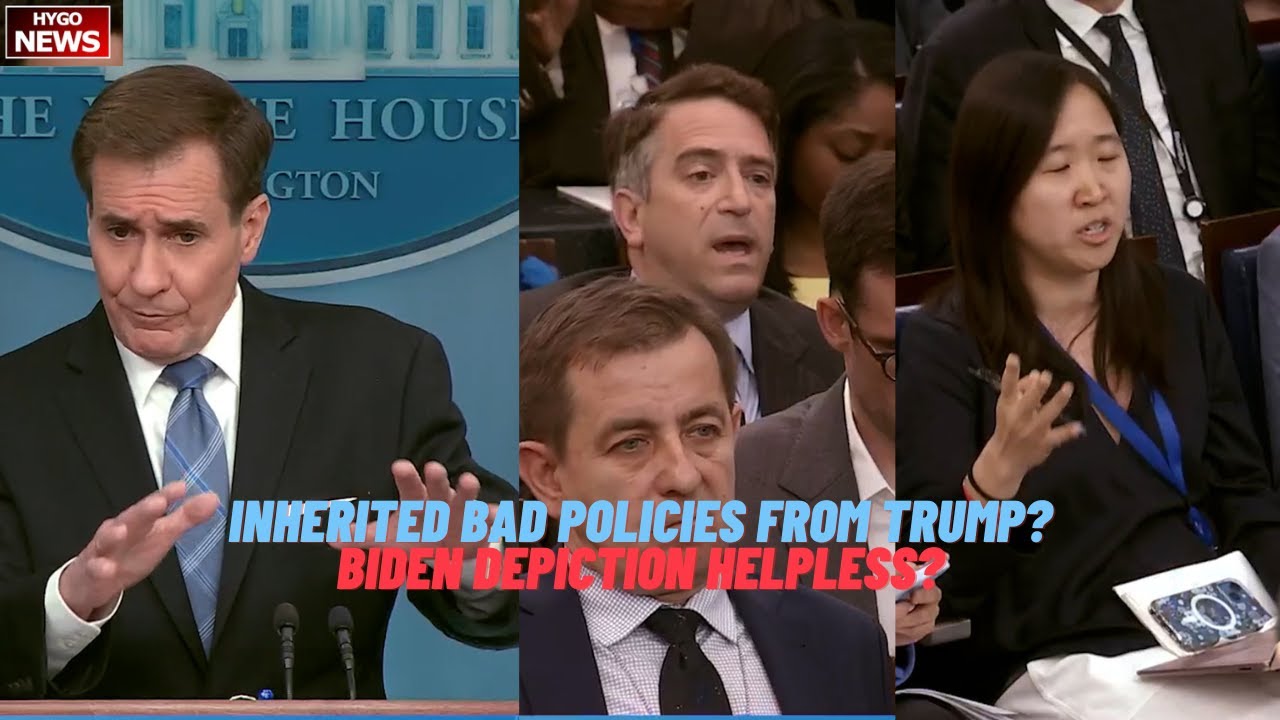 Q: Biden inherited bad policies from Trump? deprived of transition papers? depiction helpless?