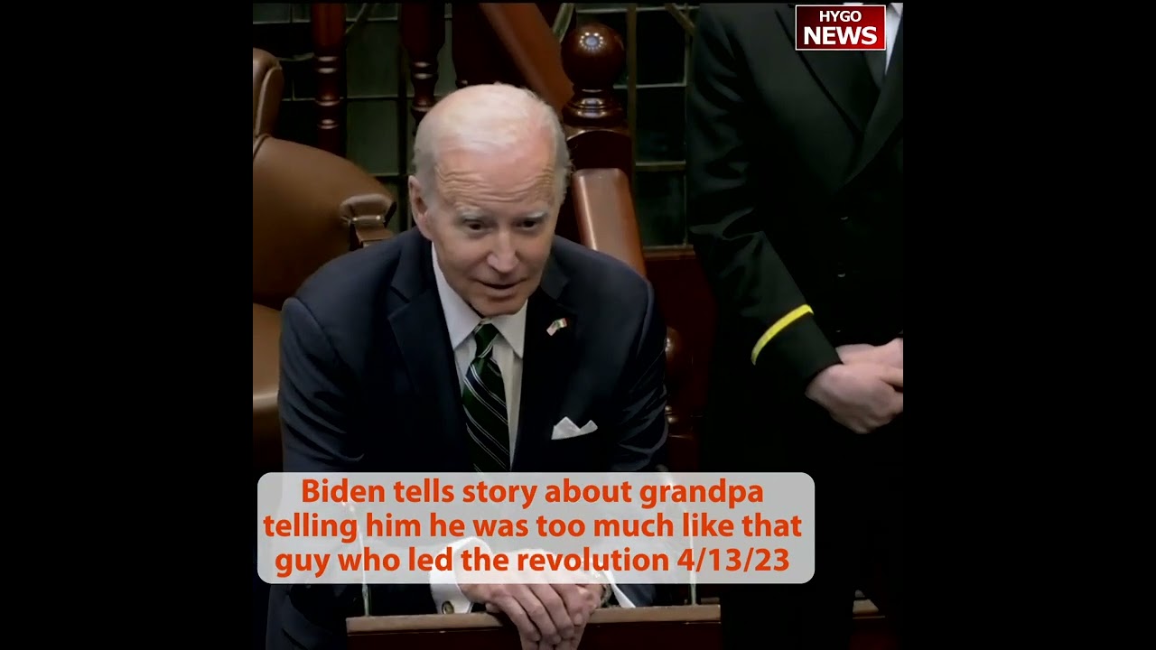 Biden gaffes, disastrous Speech to Irish Parliament, ovation to Hunter Biden