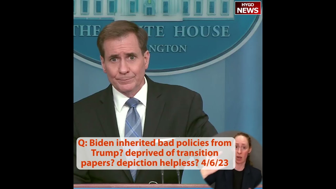 Q: Biden inherited flawed policies from Trump? deprived of transition papers, deprived of accurate