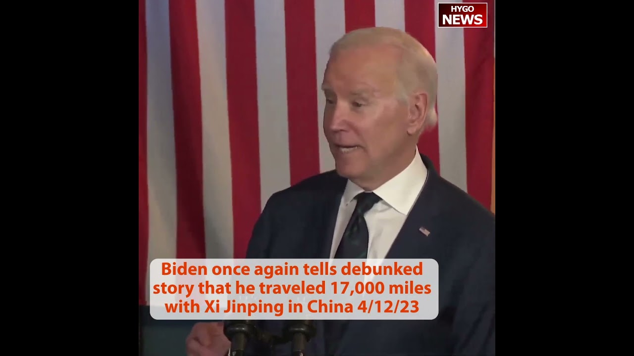 Biden once again tells debunked story that he traveled 17,000 miles with Xi Jinping in China