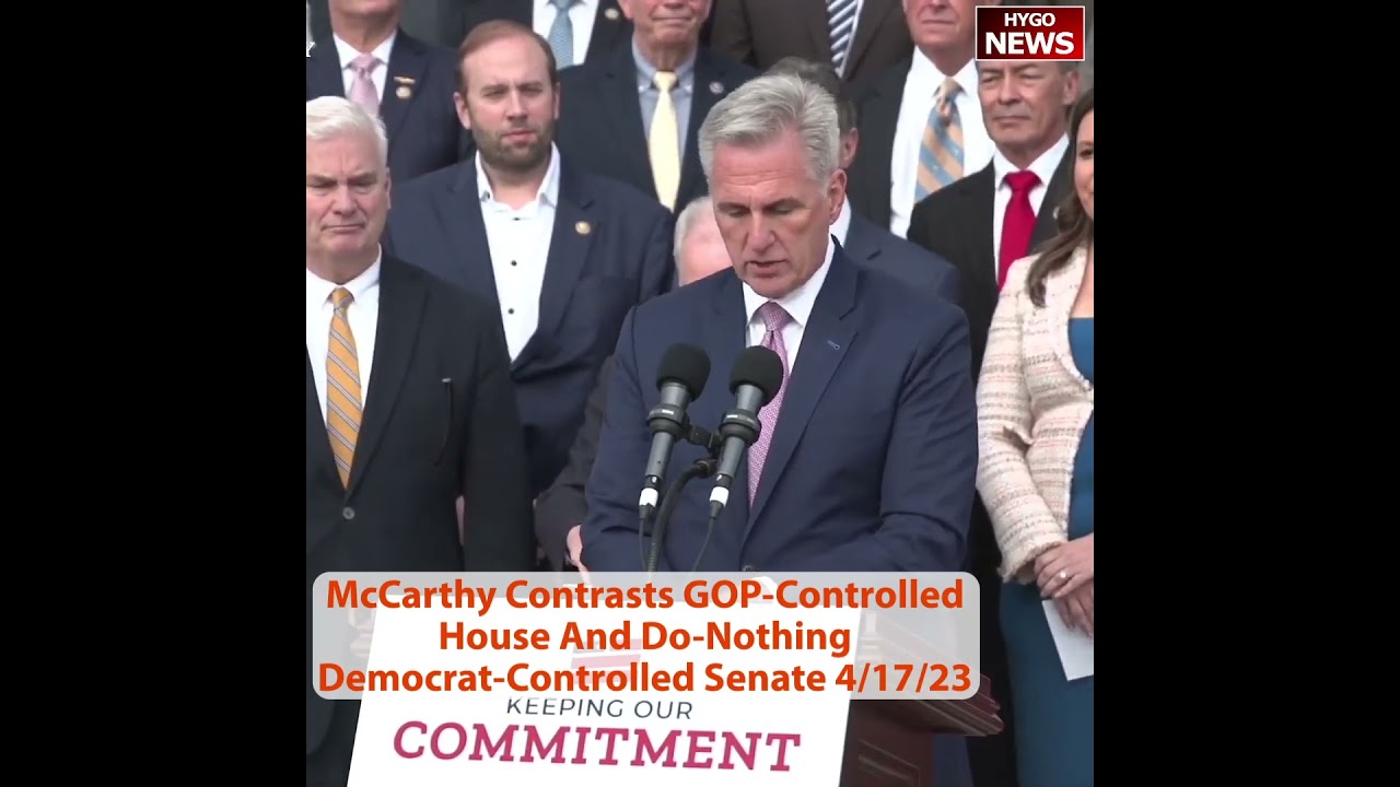 Speaker McCarthy contrasts GOP-controlled House and do-nothing Democrat-controlled Senate