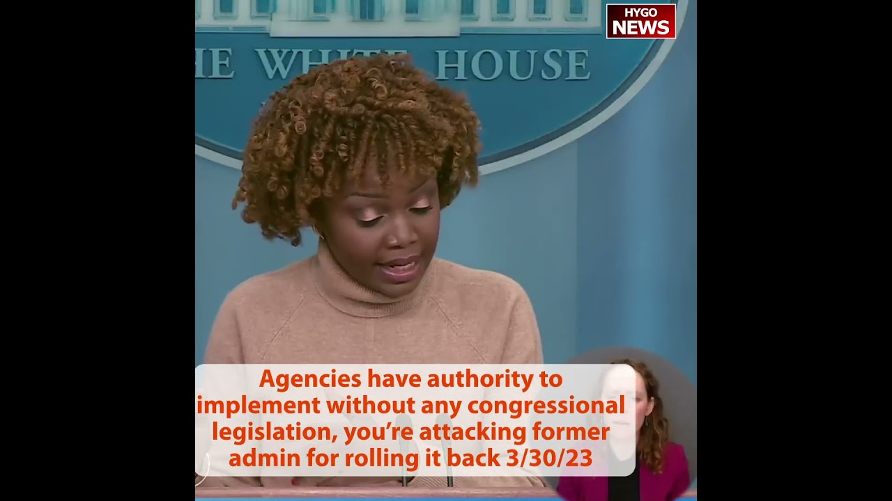 Agencies can implement without congress, you’re attacking former admin for rolling it back