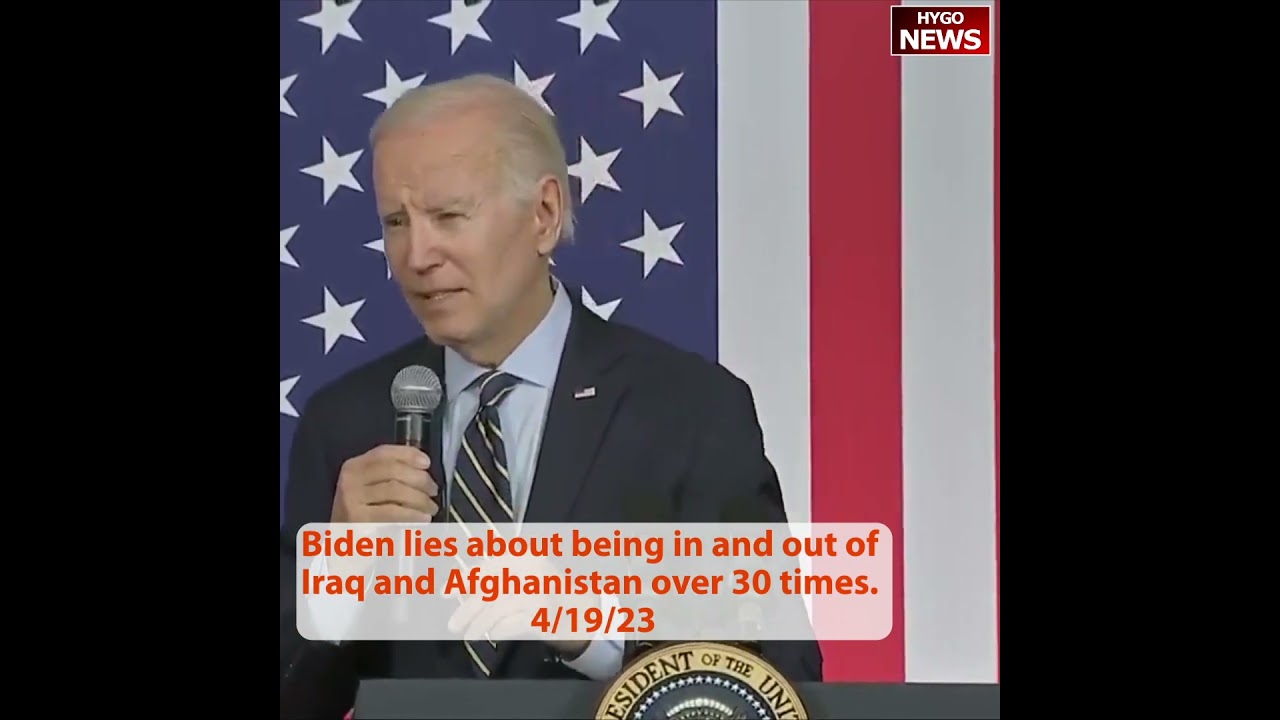 Biden lies: Iraq & Afghanistan over 30 times; gas prices topic when kid, but prices were flat