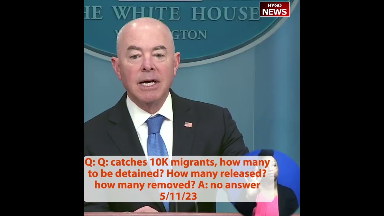 Q: catches 10K migrants, how many to be detained? How many released? how many removed? A: no answer