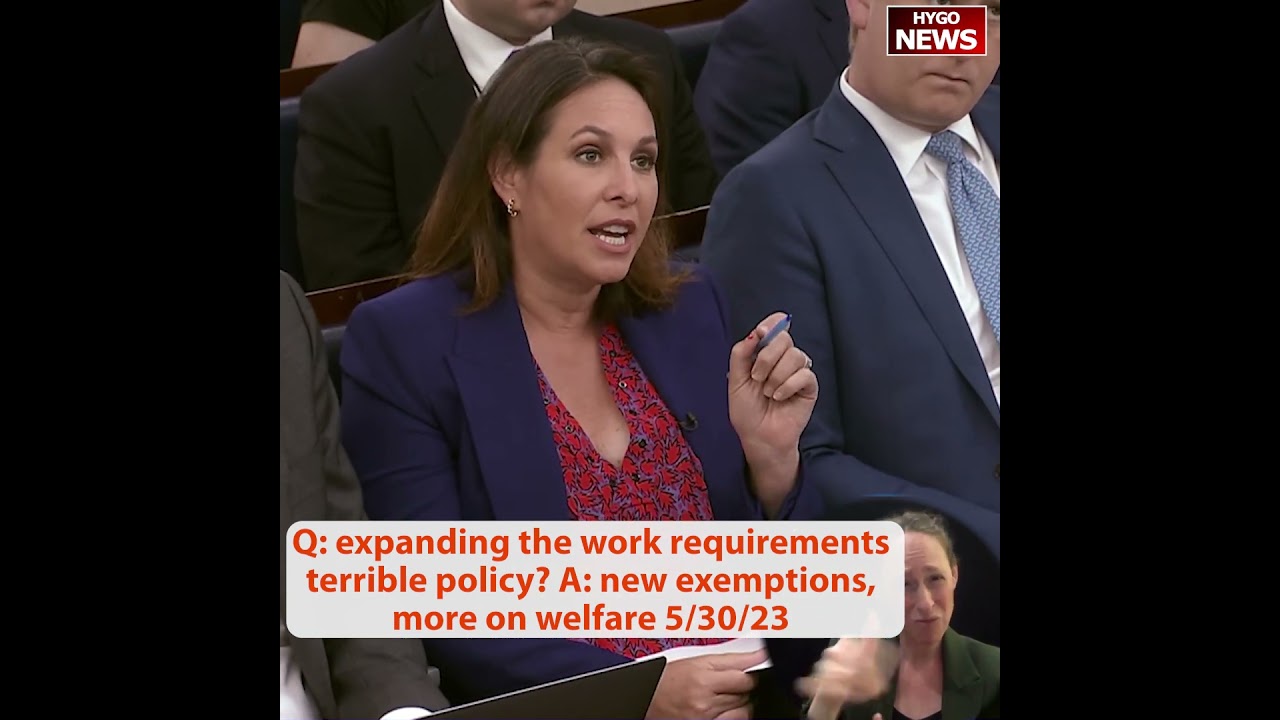 Q: expanding the work requirements terrible policy? A: new exemptions, more on welfare