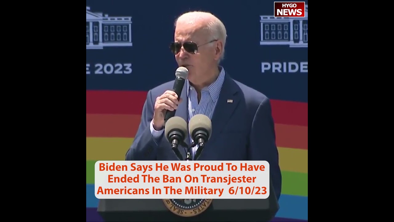 Biden Says He Was Proud To Have Ended The Ban On Transjester Americans In The Military