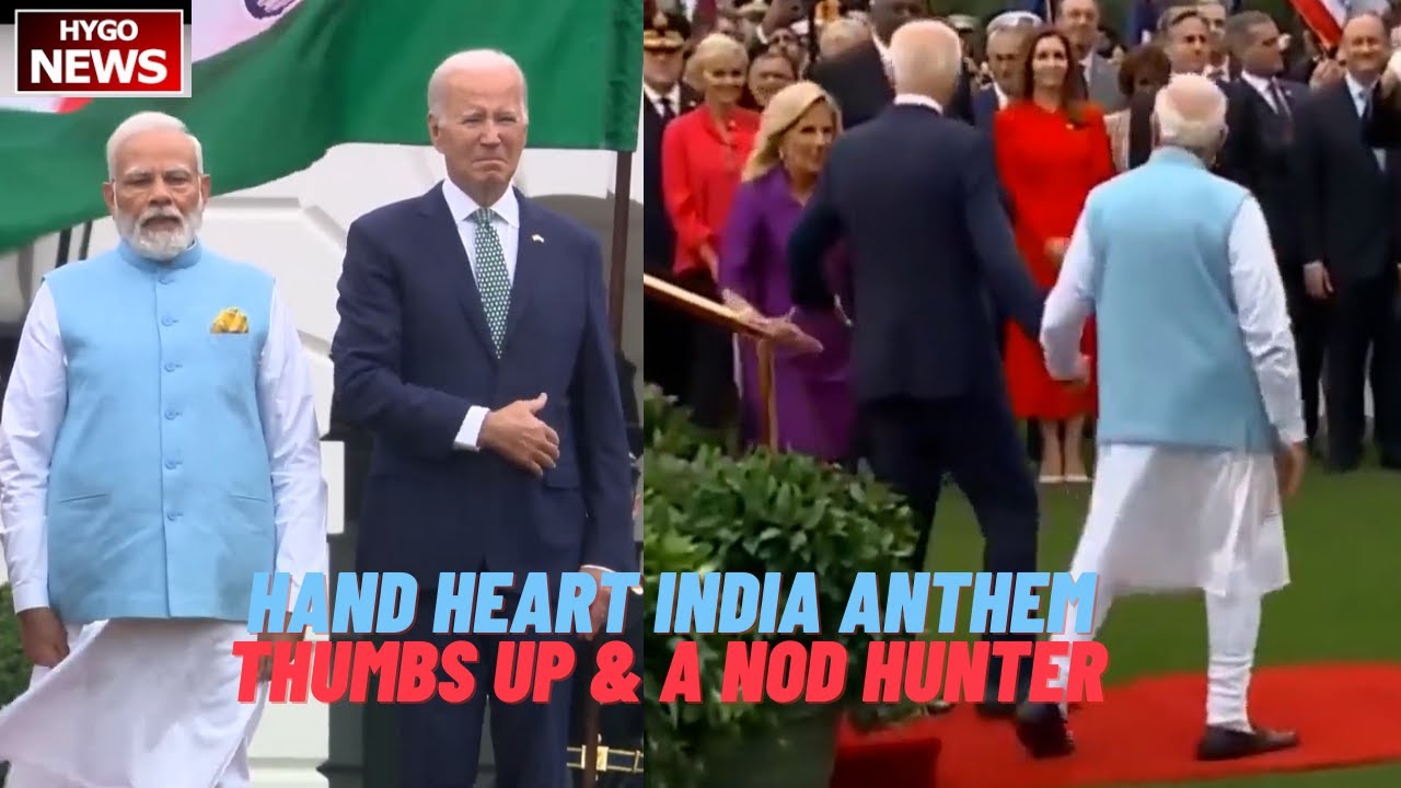 Biden puts hand on heart for India anthem, called Modi Mr. President, Thumbs Up & A Nod Hunter Biden