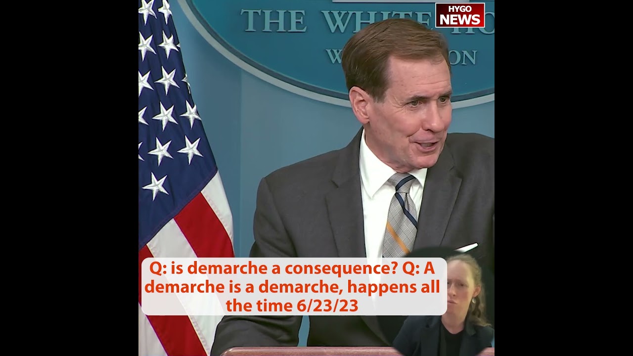 Q: is demarche a consequence? Q: A demarche is a demarche, happens all the time