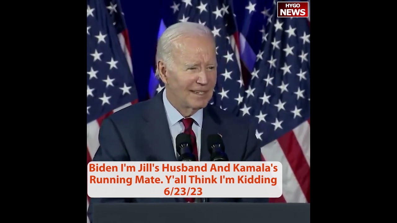 Biden I’m Jill’s Husband And Kamala’s Running Mate. Y’all Think I’m Kidding..