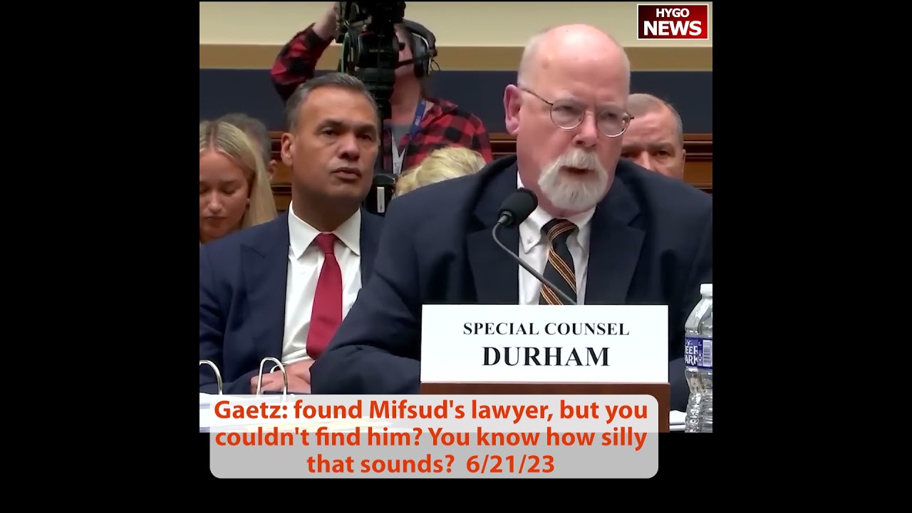 Q: found Mifsud’s lawyer, but you couldn’t find him? You know how silly that sounds?