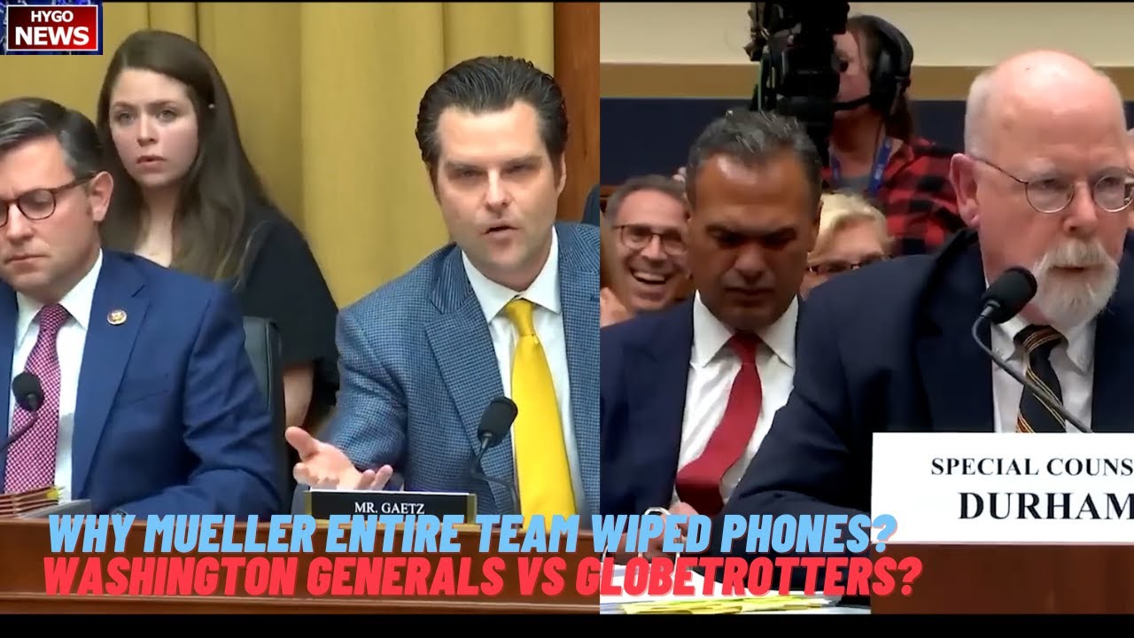Why Mueller entire team wiped phones? Ever heard of Washington Generals vs Harlem Globetrotters?
