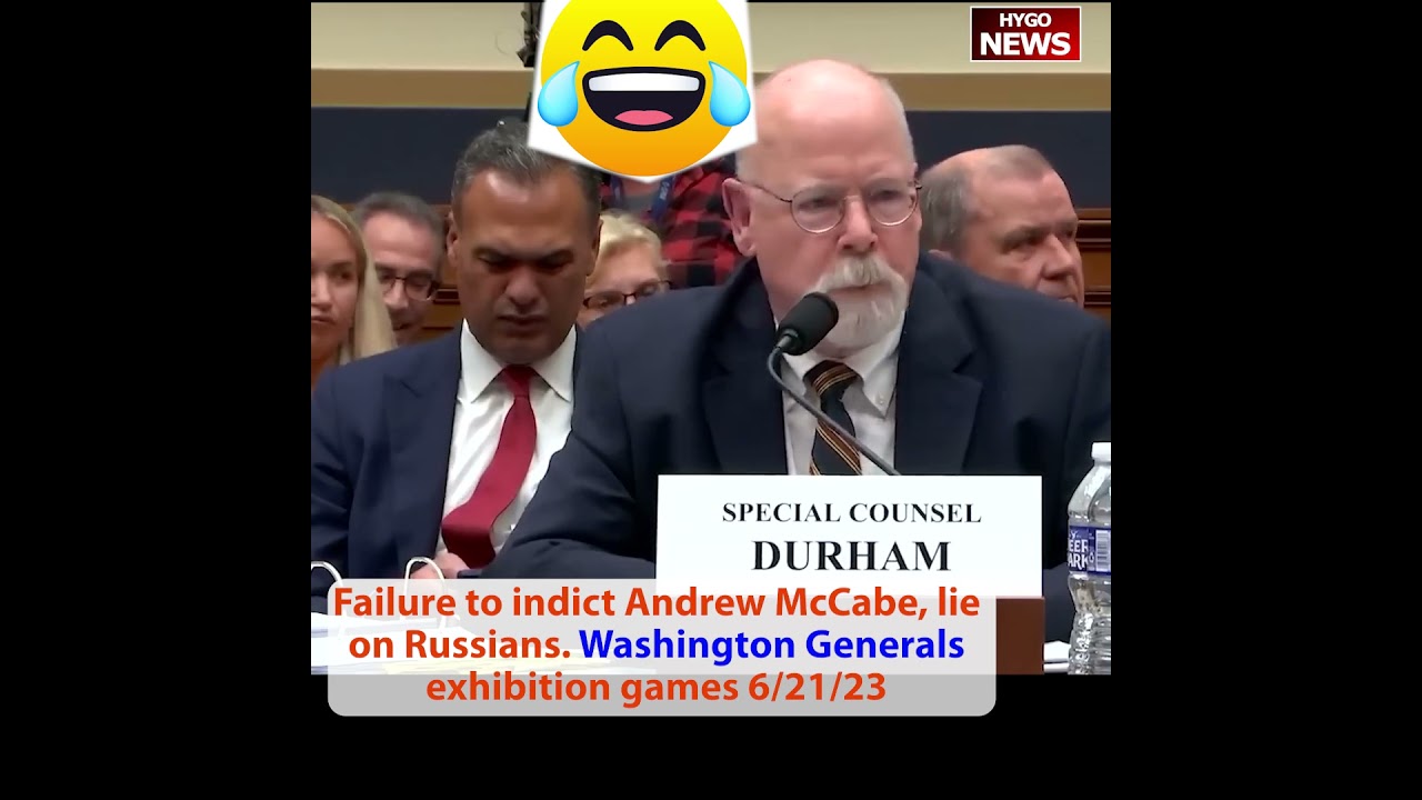 Ever heard of Washington Generals vs Harlem Globetrotters? Failure to indict Andrew McCabe, lie on