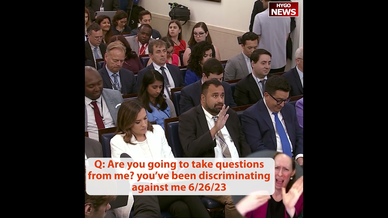 Q: Are you going to take questions from me? you’ve been discriminating against me