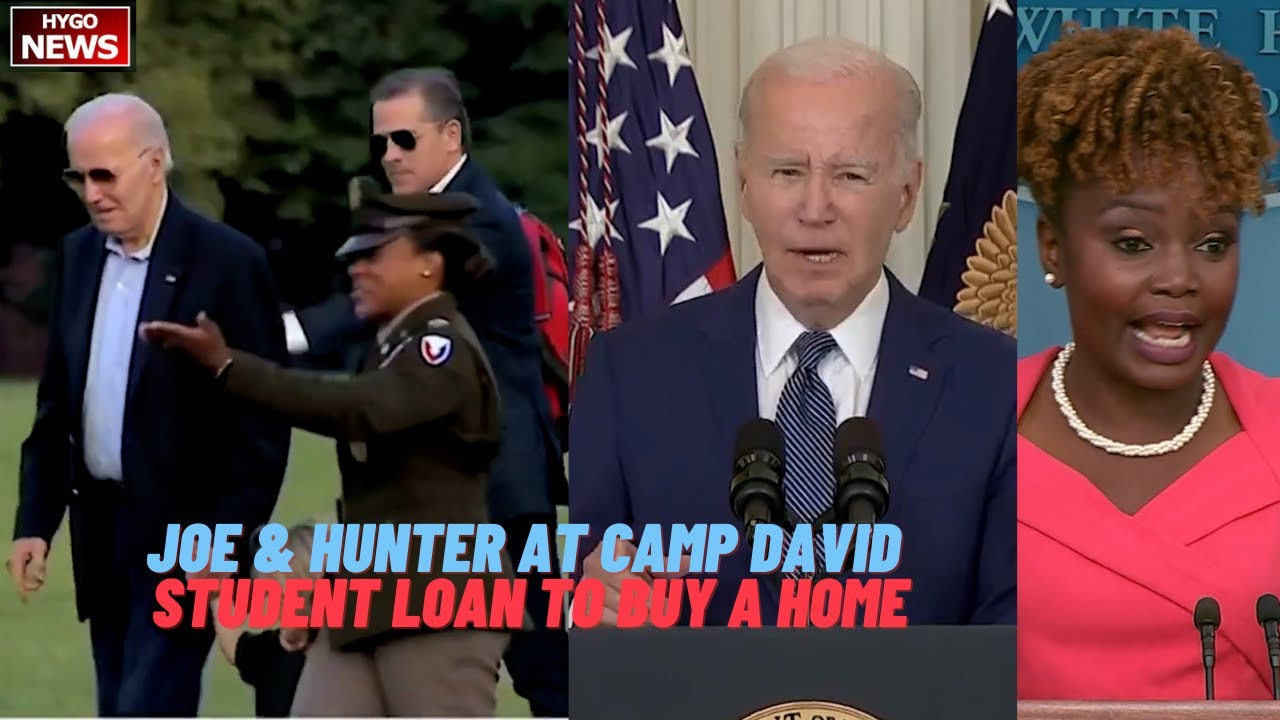 Joe & Hunter At Camp David Take No Questions, Forgave student loan to buy home: part economic policy