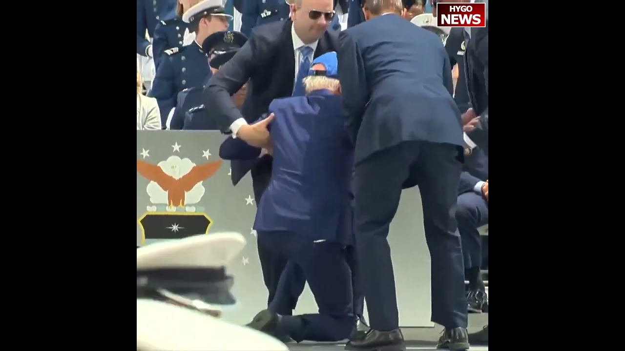 Joe Biden Takes MASSIVE Fall at Air Force Academy Graduation Ceremony