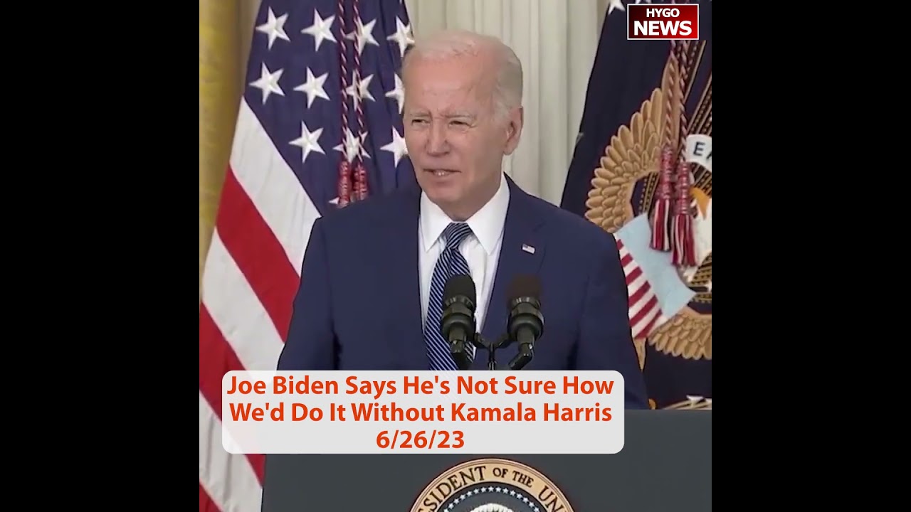 Joe Biden Says He’s Not Sure How We’d Do It Without Kamala Harris