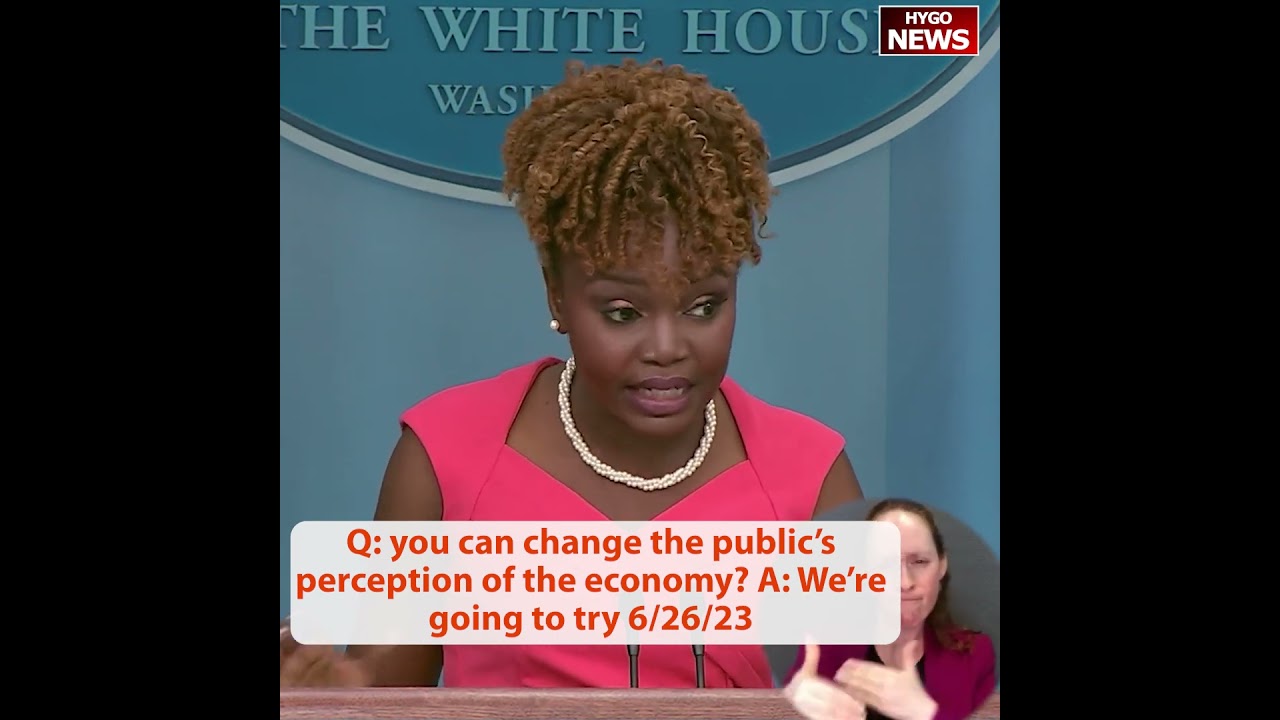Q: you can change the public’s perception of the economy? A: We’re going to try