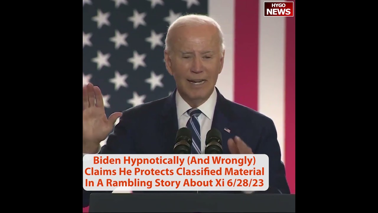 Biden Hypnotically (And Wrongly) Claims He Protects Classified Material In A Rambling Story About Xi