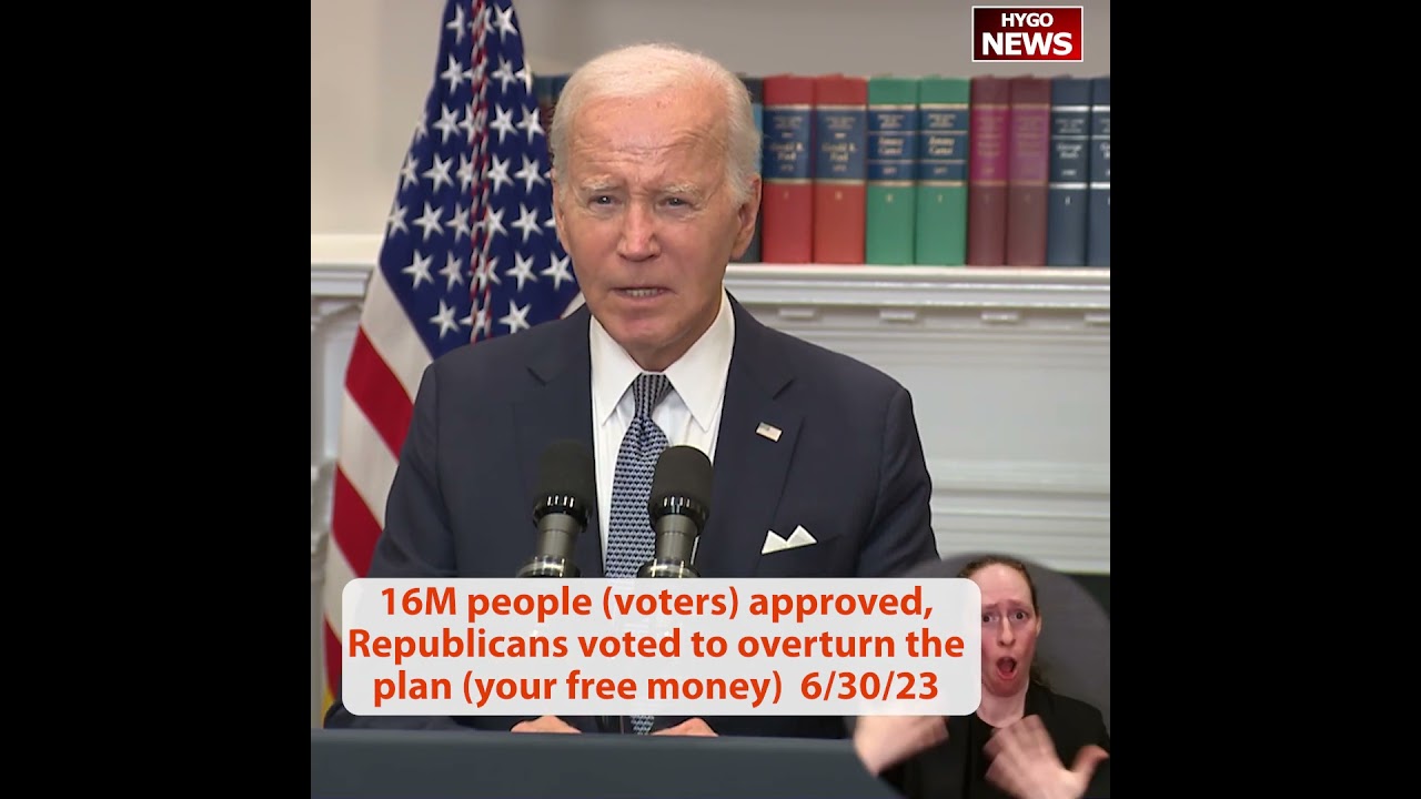 16M people (voters) approved, Republicans voted to overturn the plan (your free money)