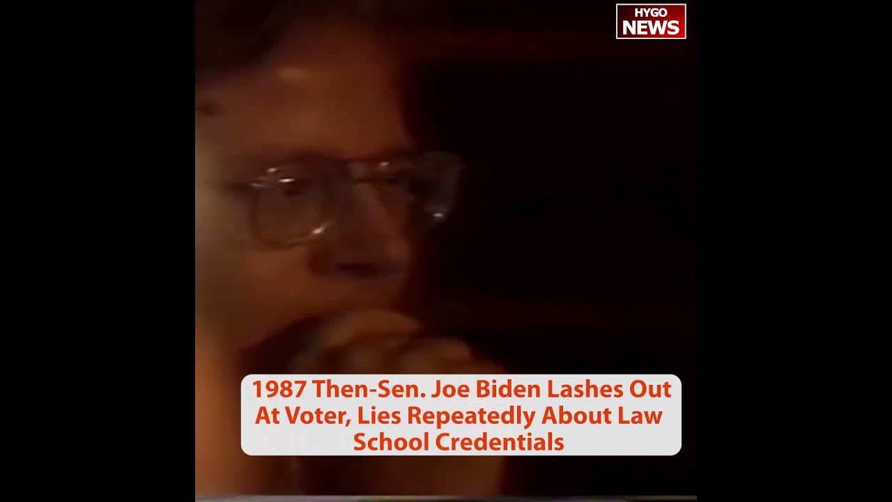 1987 Then-Sen. Joe Biden Lashes Out At Voter, Lies Repeatedly About Law School Credentials