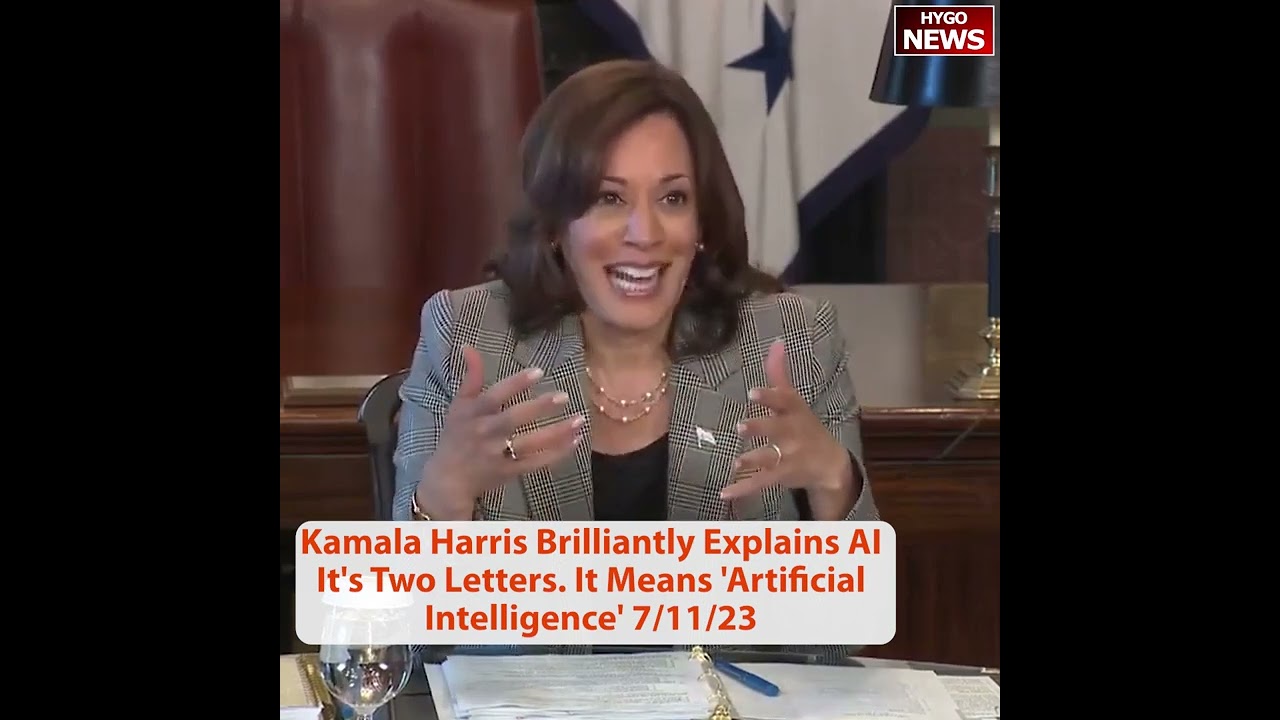 Kamala Harris Brilliantly Explains AI It’s Two Letters. It Means ‘Artificial Intelligence’.