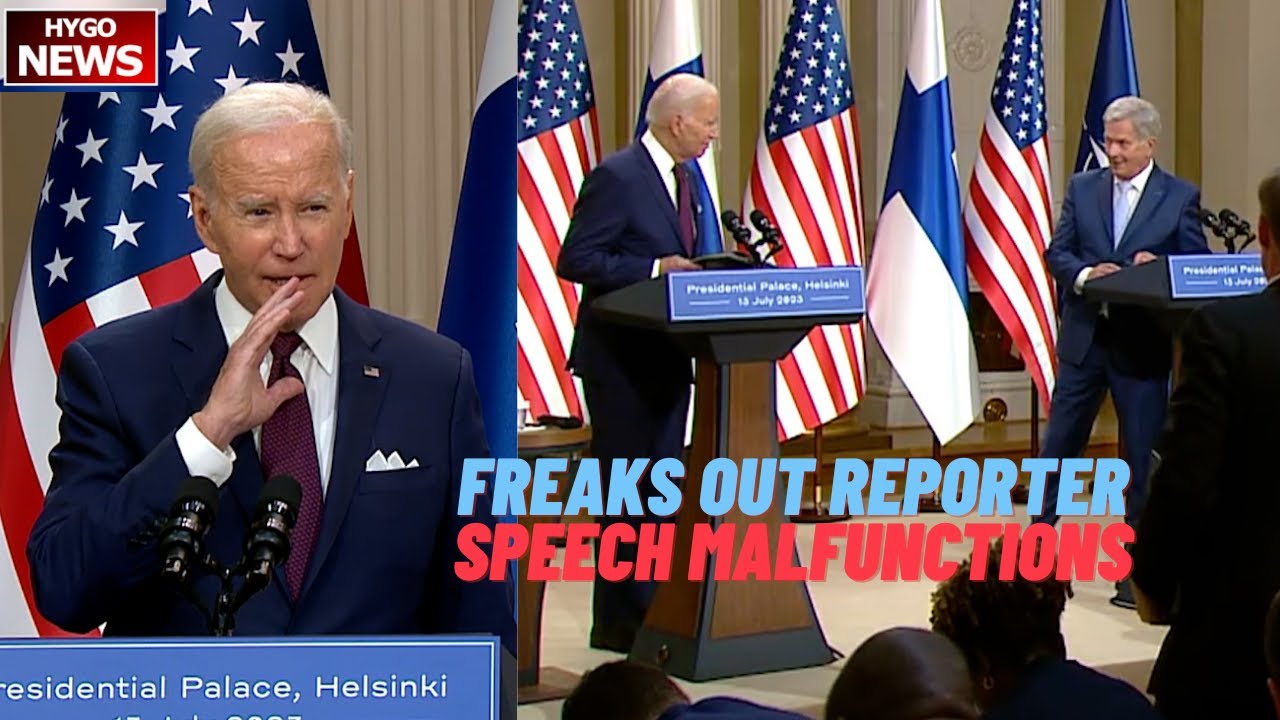 Biden Freaks Out On Finnish Reporter, Speech Malfunctions, 2 list of pre-approved reporters