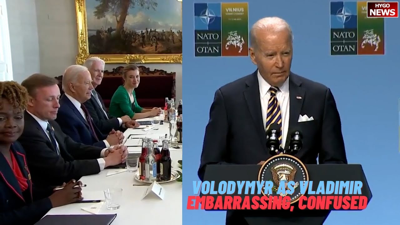 Biden Volodymyr Zelenskyy As Vladimir, Embarrassing, Confused