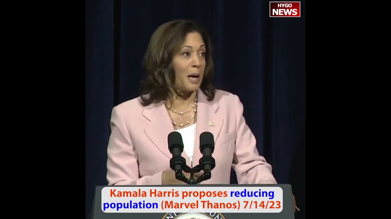 Kamala Harris proposes reducing population (Marvel villain Thanos’s approach?)