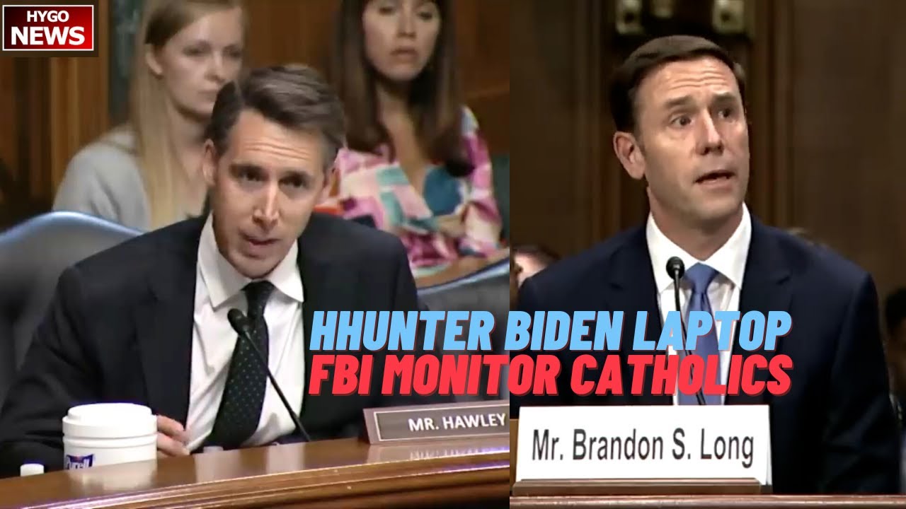 Hawley Grills Nominee On Hunter Biden Laptop, FBI Monitoring Of Catholics