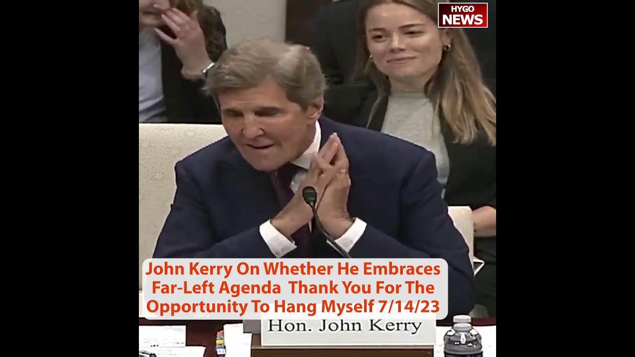 John Kerry On Whether He Embraces Far-Left Agenda Thank You For The Opportunity To Hang Myself