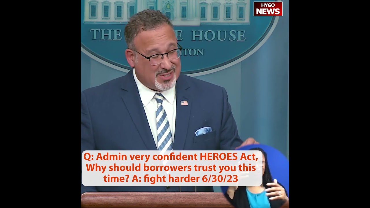 Q: Admin very confident HEROES Act, Why should borrowers trust you this time? A: fight harder