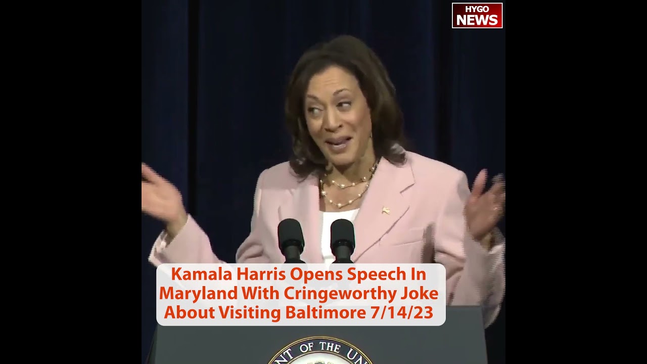 Kamala Harris Opens Speech In Maryland With Cringeworthy Joke About Visiting Baltimore