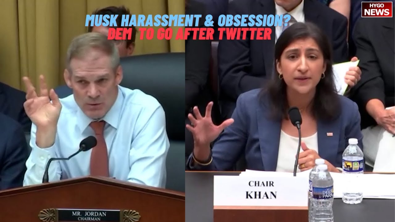 Jordan: Why Musk harassment & obsession? every Dem telling you to go after Twitter