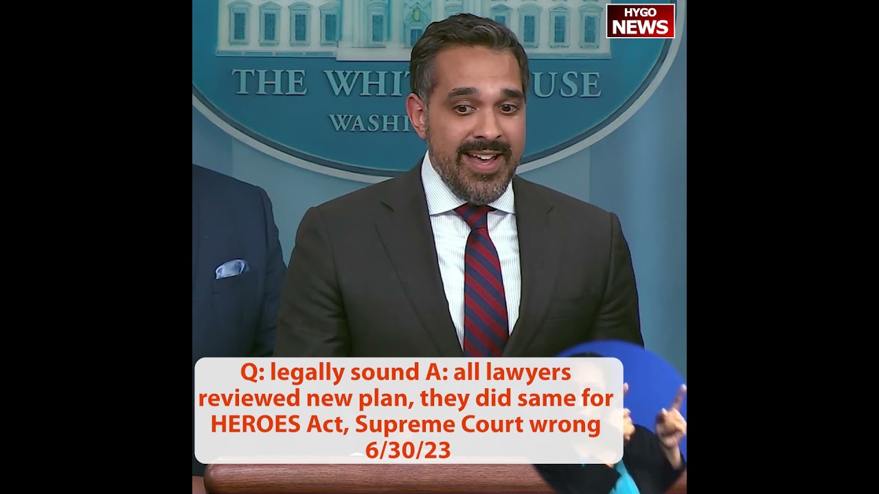 Q: legally sound A: all lawyers reviewed new plan, they did same for HEROES Act, Supreme Court wrong