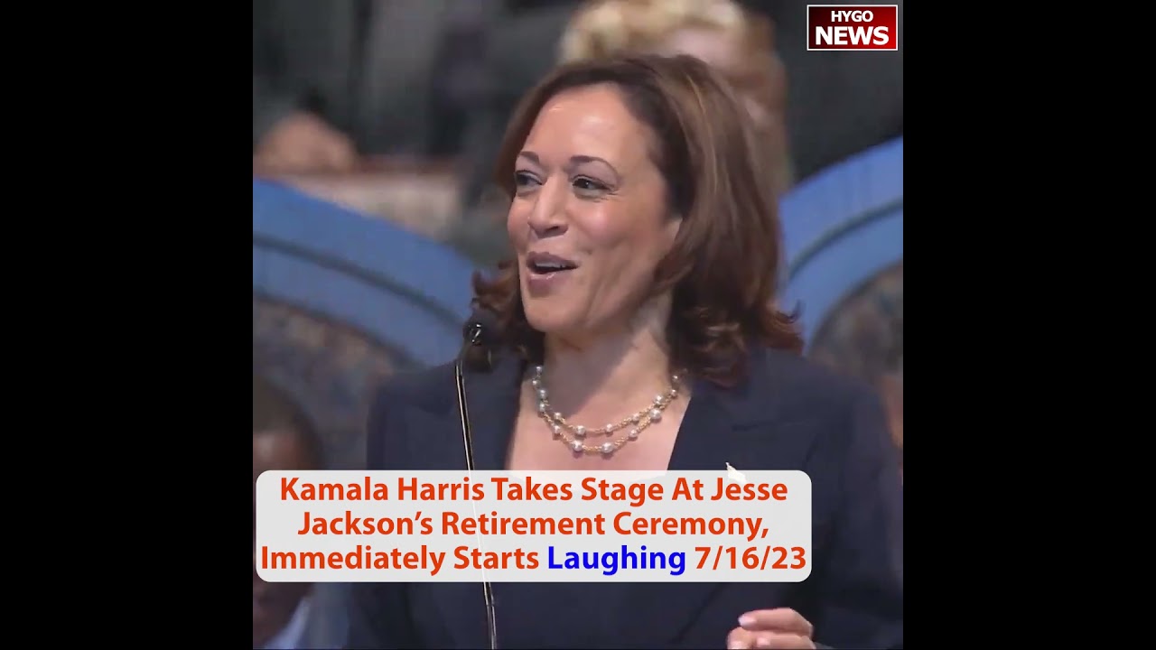 Kamala Harris Takes Stage At Jesse Jackson’s Retirement Ceremony, Immediately Starts Laughing